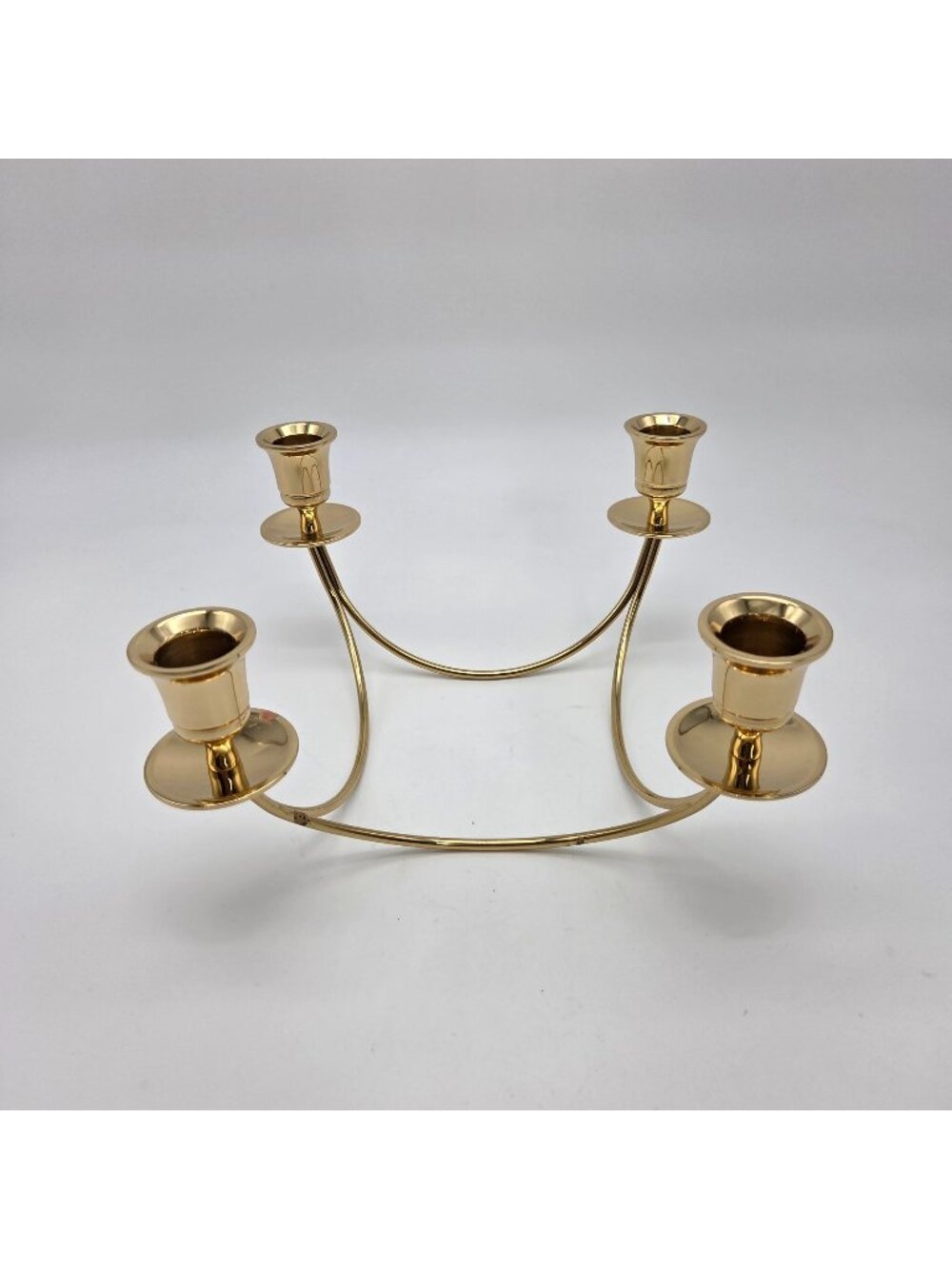 Quartet Brass Candle Holder Candelabra Partylite